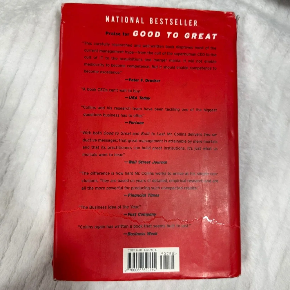 Good to Great by Jim Collins Hardcover Business Management Book 0066620996
